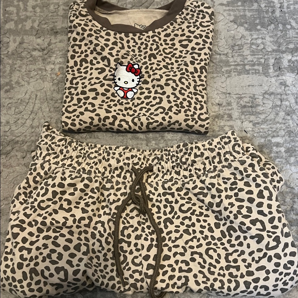 Target Kids Leopard Print Matching Set - Brown and Tan